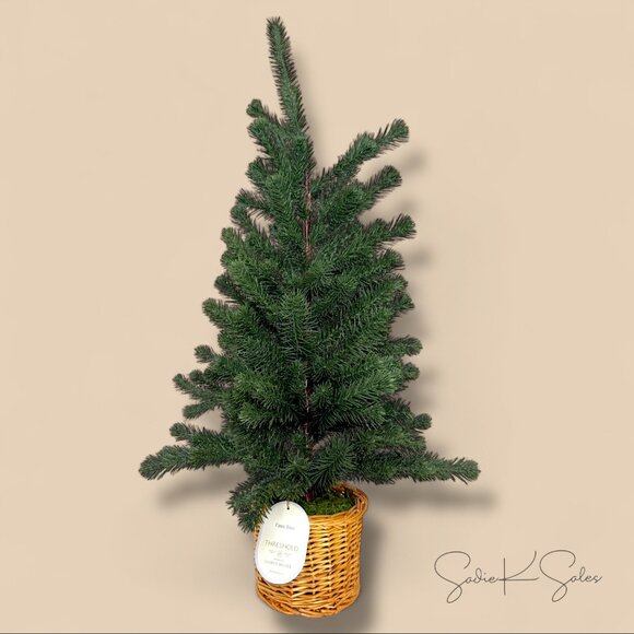 Large Pine Artificial Tree in Basket - Threshold Studio McGee, Christmas 2024 - Picture 6 of 7